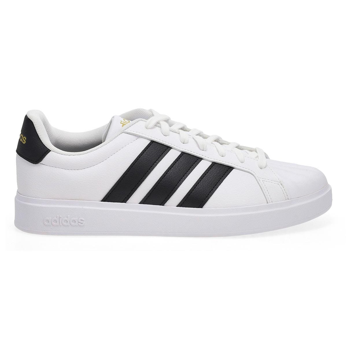 Baskets  lacets STREET TALK, blanc/noir/or mtall