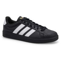 Men's Street Talk Lace Up Sneaker - Black/White/Gold Metallic