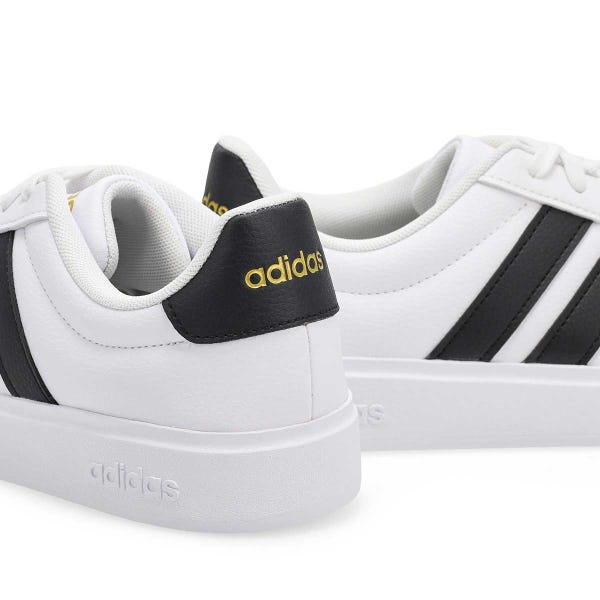 Women's Street Talk Lace Up Sneaker - White/Black/Gold Metallic