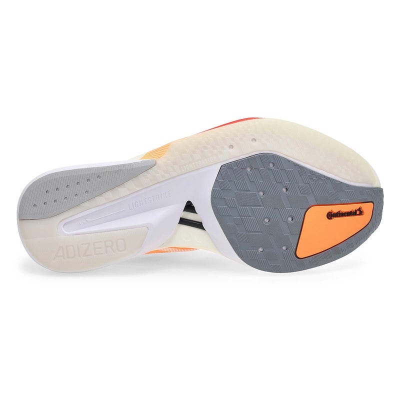 Baskets de performance ADIZERO BOSTON 13, blanc cassé/orange, femmes