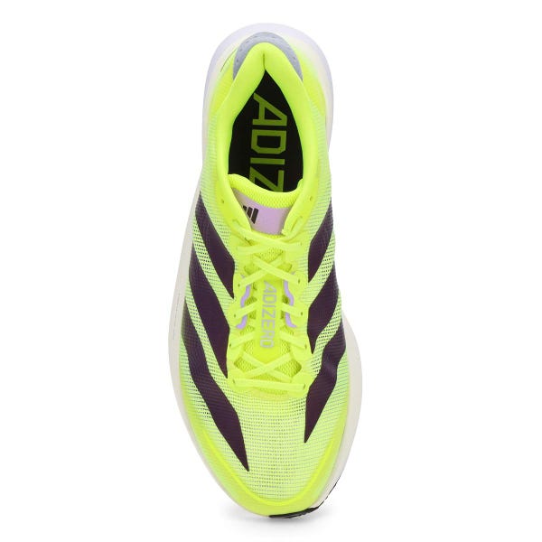 Baskets de performance ADIZERO BOSTON 13, jaune solaire/prune aurore/prune poudrée, hommes