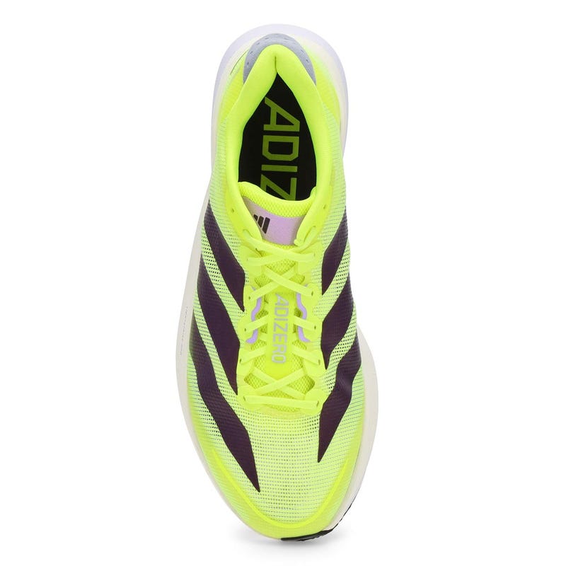 Baskets de performance ADIZERO BOSTON 13, jaune solaire/prune aurore/prune poudrée, hommes