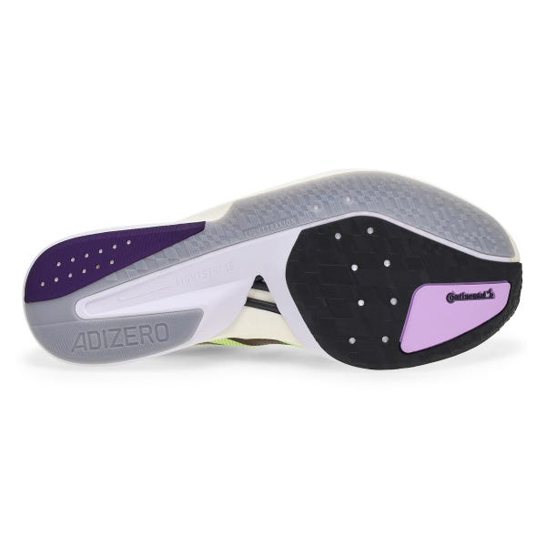 Baskets de performance ADIZERO BOSTON 13, jaune solaire/prune aurore/prune poudrée, hommes