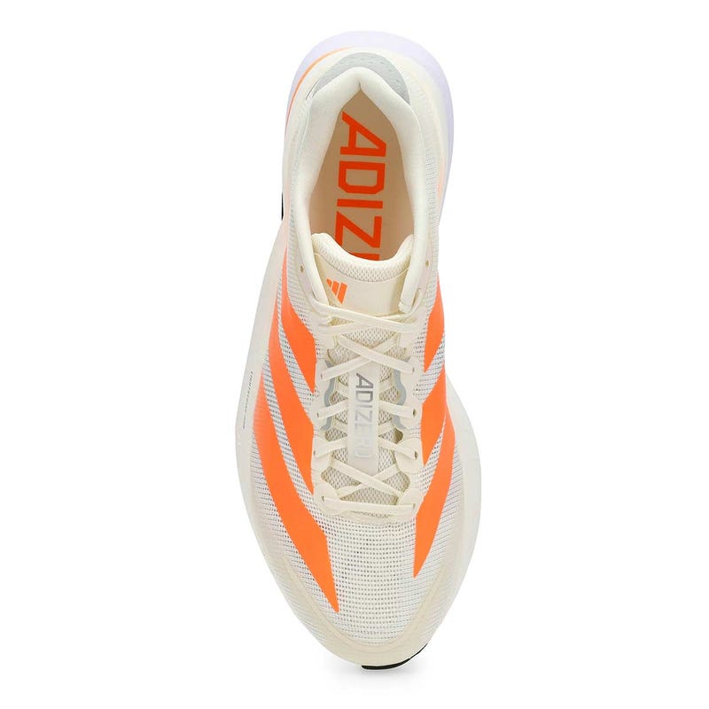 Baskets de performance ADIZERO BOSTON 13, blanc cassé/orange/gris, hommes