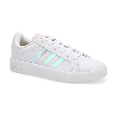 Baskets GRAND COURT 3.0 J, blanc/iridescent/presque rose, enfants