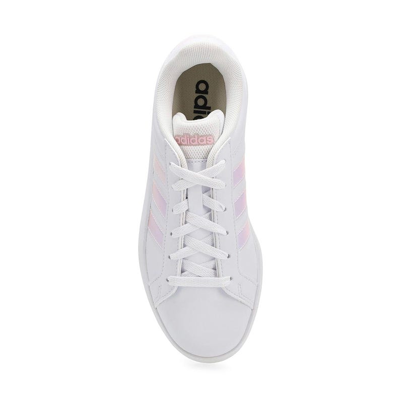 Baskets GRAND COURT 3.0 J, blanc/iridescent/presque rose, enfants