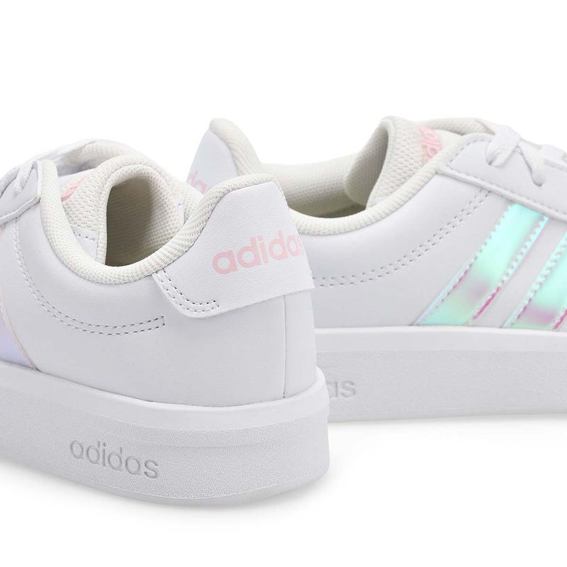 Baskets GRAND COURT 3.0 J, blanc/iridescent/presque rose, enfants