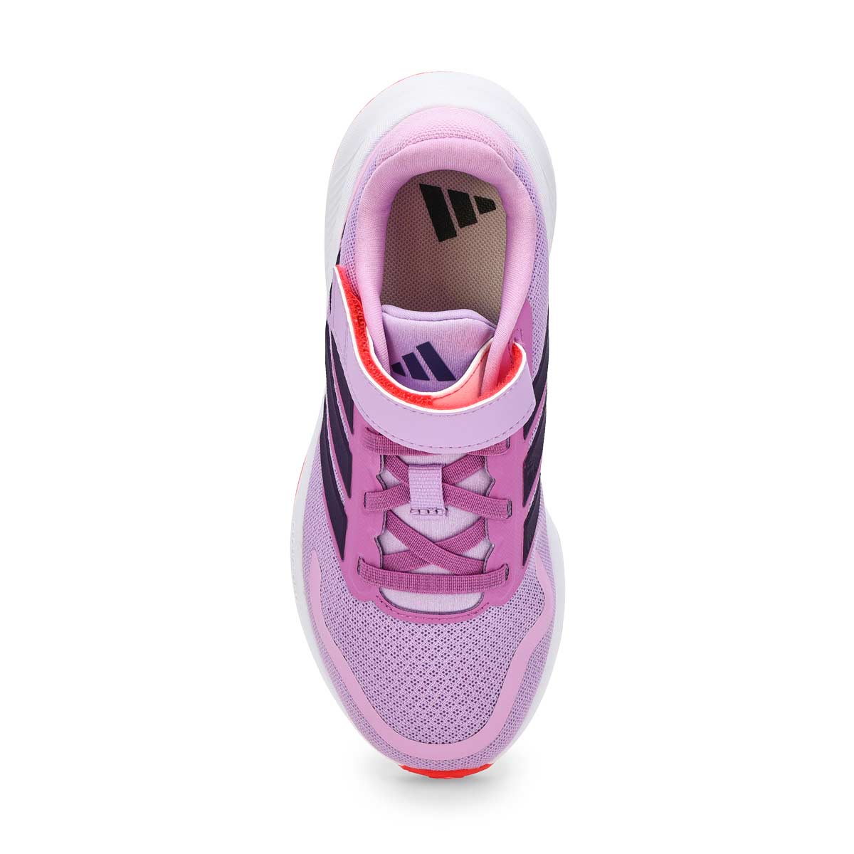 Girls'  RunFalcon 5 EL C Sneaker - Power Plum/Aurora Plum/Lucid Red