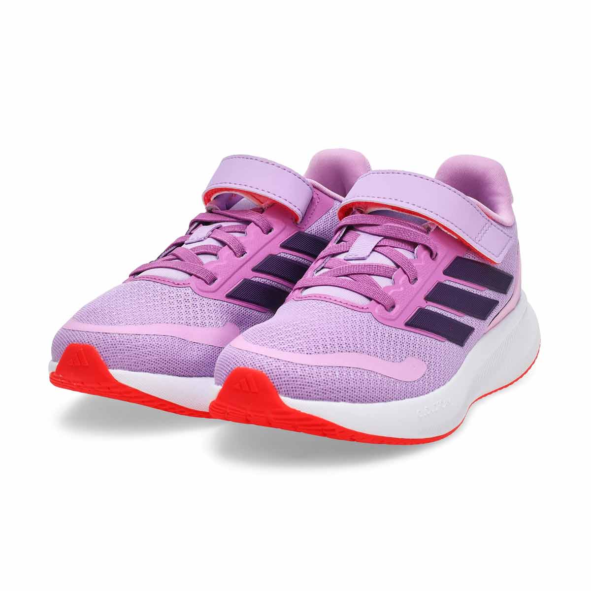 Girls'  RunFalcon 5 EL C Sneaker - Power Plum/Aurora Plum/Lucid Red