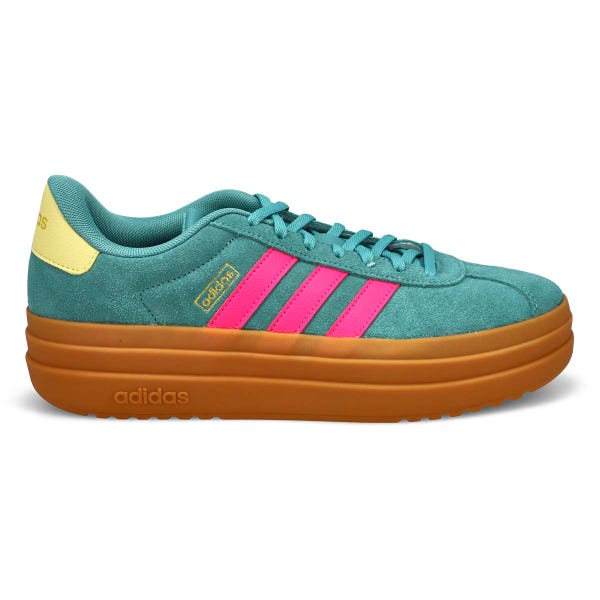 Women's VL Court Bold Lace Up Sneaker - Powder Teal/Shock Pink/Powder Yellow