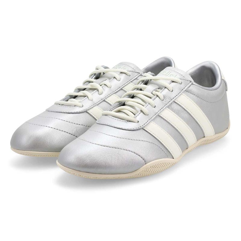 Women's Grand Court Lo Low Profile Sneaker - Silver Metallic/Off White