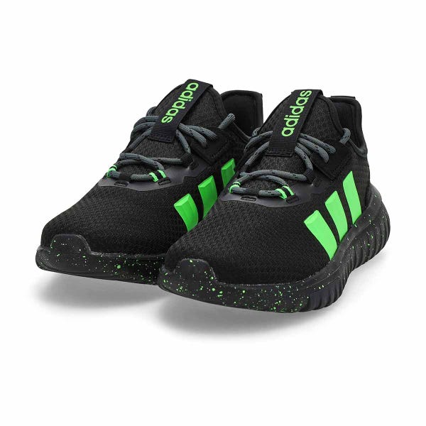 Kids'  Kaptir 4.0 K Sneaker - Black/Lime Burst/White