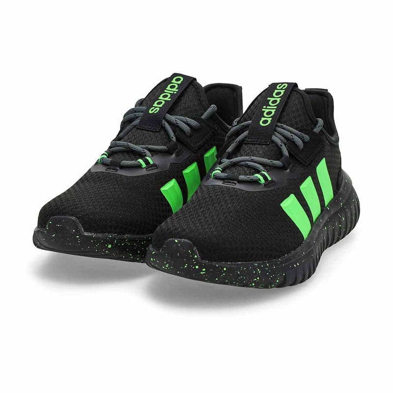 Kids'  Kaptir 4.0 K Sneaker - Black/Lime Burst/White