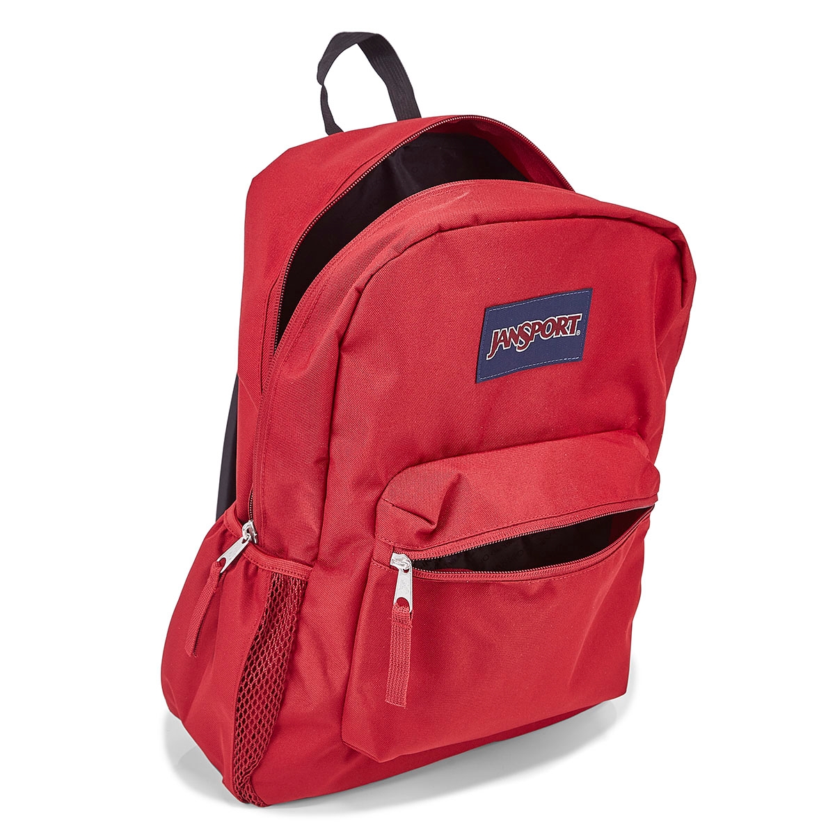 red jansport bag