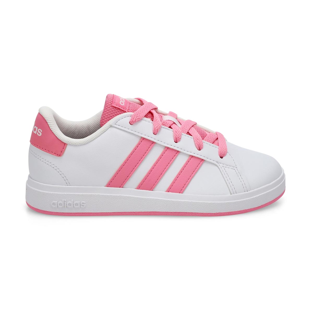 Kids' Grand Court 2.0 K Sneaker - White/Bliss Pink/Black