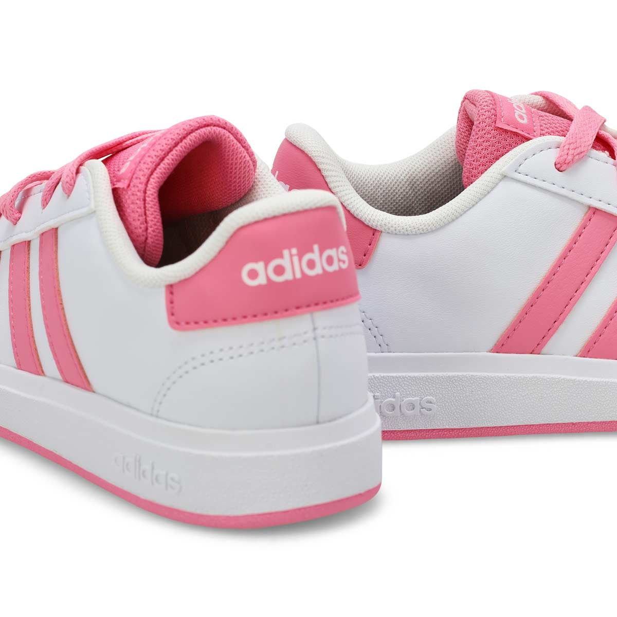 Baskets GRAND COURT 2.0 K, blanc/rose/noir, enfants