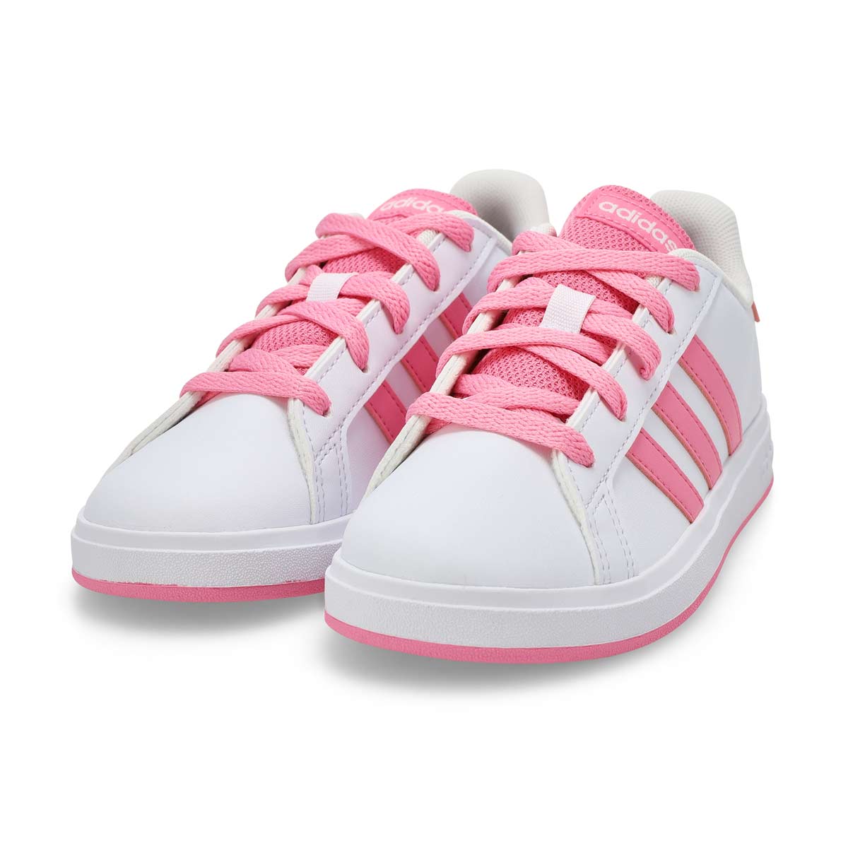 Kids' Grand Court 2.0 K Sneaker - White/Bliss Pink/Black