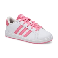 Kids' Grand Court 2.0 K Sneaker - White/Bliss Pink/Black