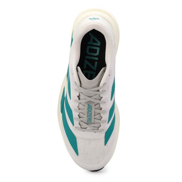 Women's  Adizero EVO SL Performance Sneaker - White/Teal/ Grey