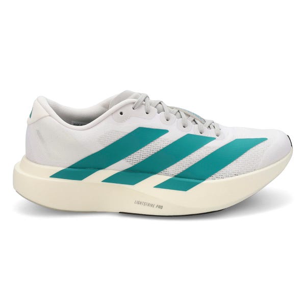 Women's  Adizero EVO SL Performance Sneaker - White/Teal/ Grey