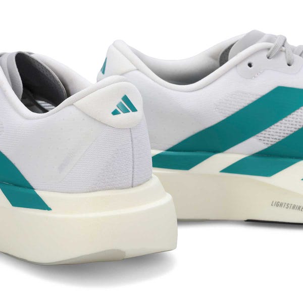 Women's  Adizero EVO SL Performance Sneaker - White/Teal/ Grey