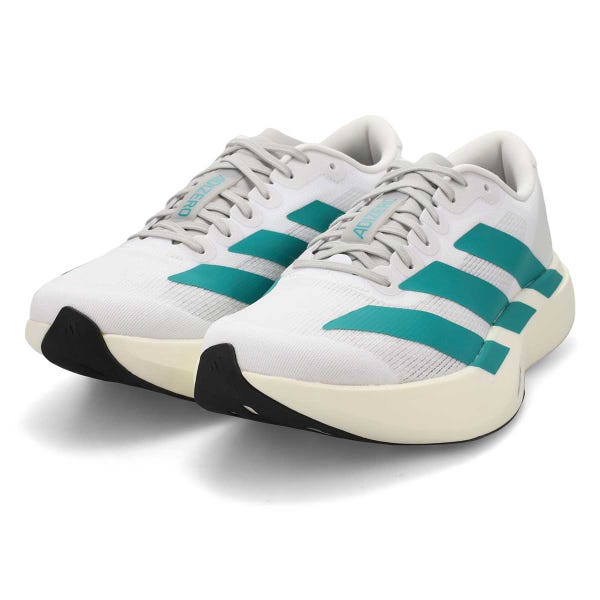 Women's  Adizero EVO SL Performance Sneaker - White/Teal/ Grey
