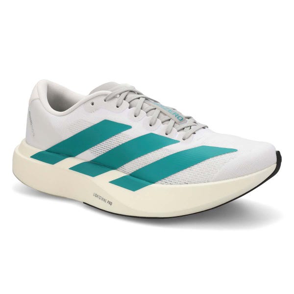 Women's  Adizero EVO SL Performance Sneaker - White/Teal/ Grey