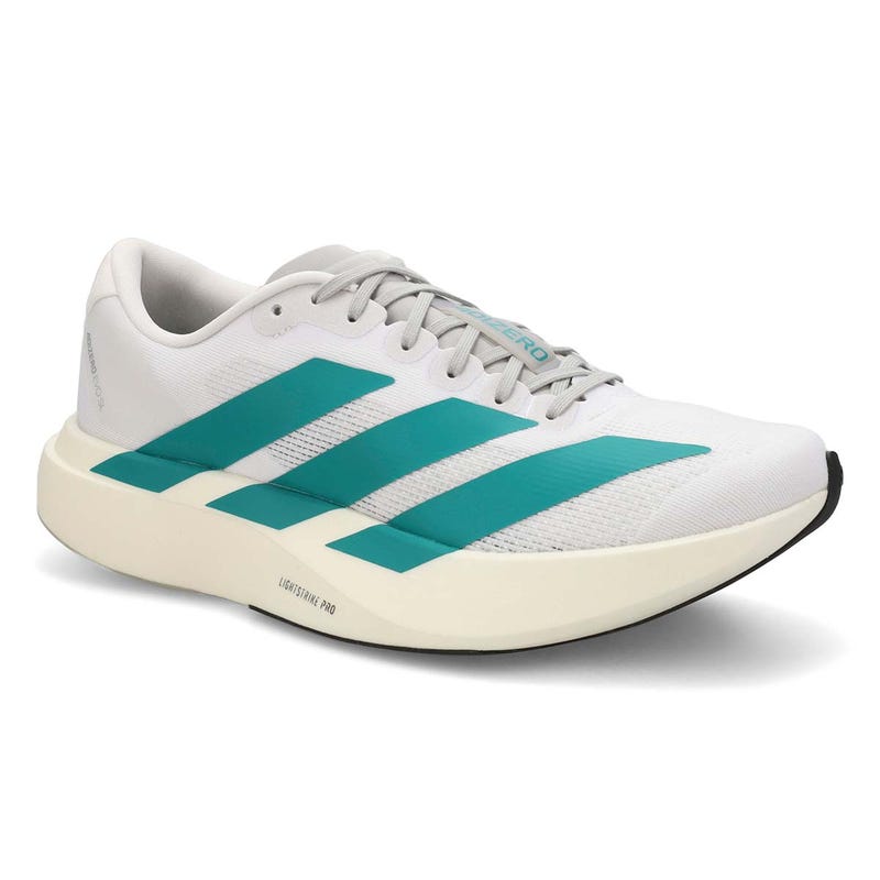 Women's  Adizero EVO SL Performance Sneaker - White/Teal/ Grey