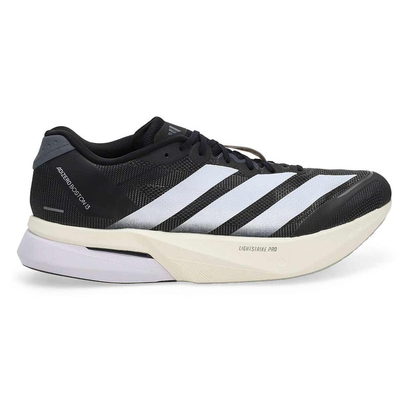 Baskets de performance ADIZERO BOSTON 13, noir/blanc/gris cinq, hommes