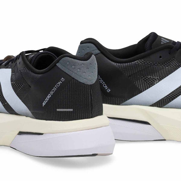 Baskets de performance ADIZERO BOSTON 13, noir/blanc/gris cinq, hommes