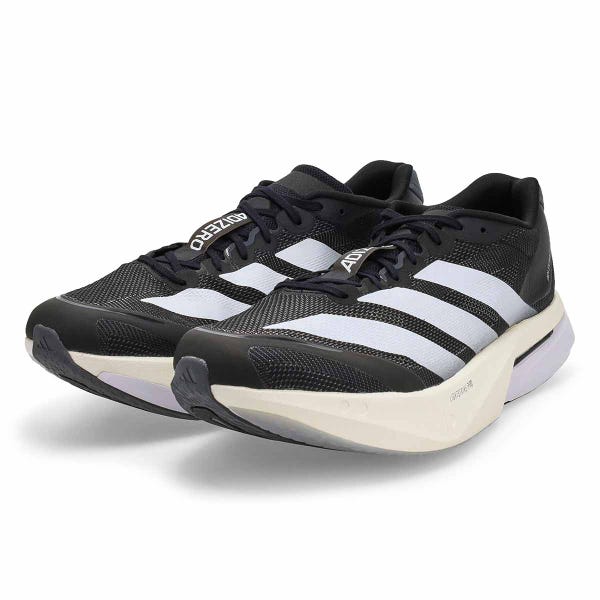 Baskets de performance ADIZERO BOSTON 13, noir/blanc/gris cinq, hommes