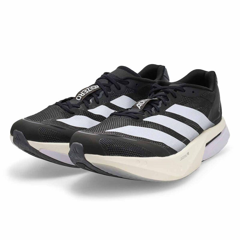 Baskets de performance ADIZERO BOSTON 13, noir/blanc/gris cinq, hommes