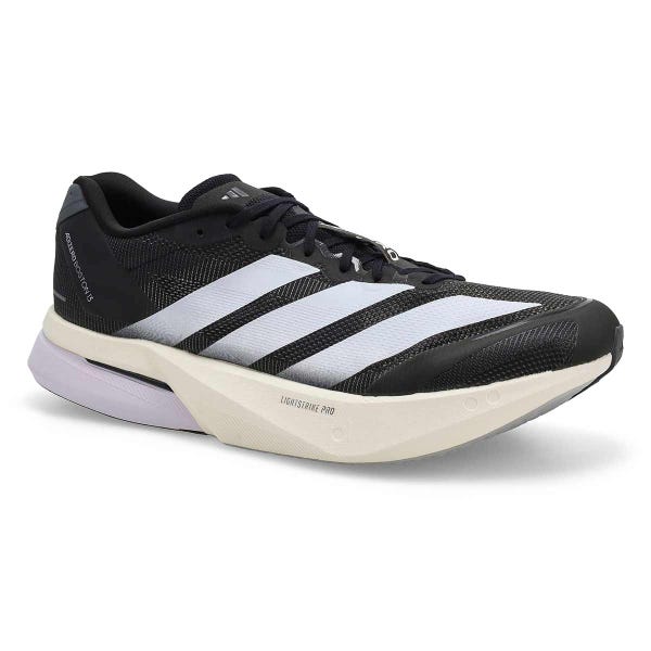 Baskets de performance ADIZERO BOSTON 13, noir/blanc/gris cinq, hommes