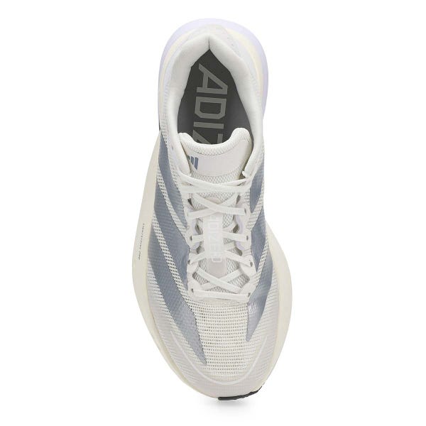 Baskets de performance ADIZERO BOSTON 13, blanc/argent/gris, femmes