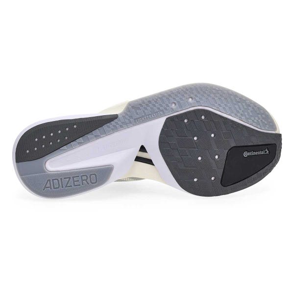 Baskets de performance ADIZERO BOSTON 13, blanc/argent/gris, femmes