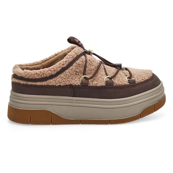 Women's Jules Waterproof Platform Clog - Dark Brown/Taupe