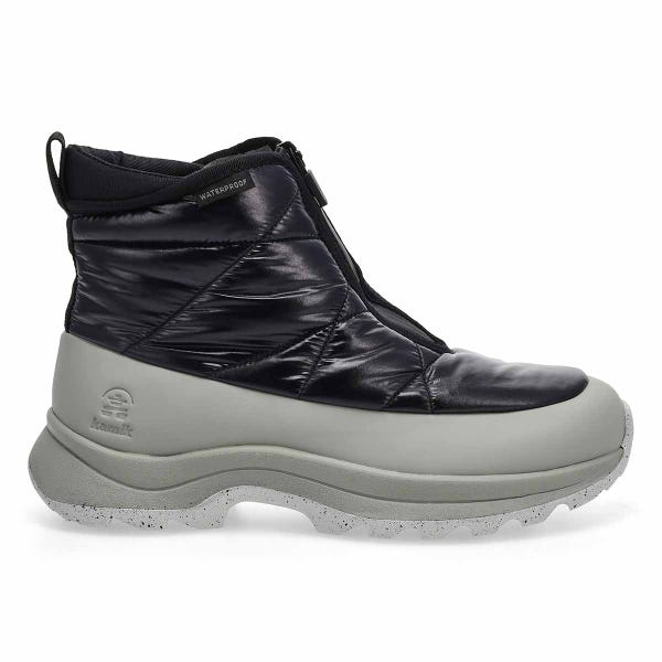 Botte d'hiver imperméable JUNOZIP, noir, femmes