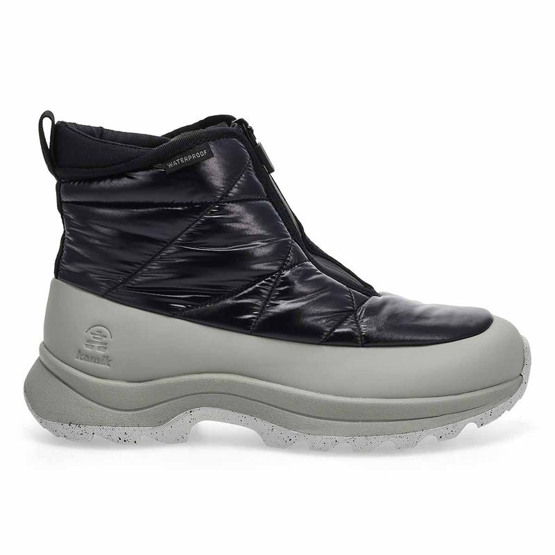 Botte d'hiver imperméable JUNOZIP, noir, femmes