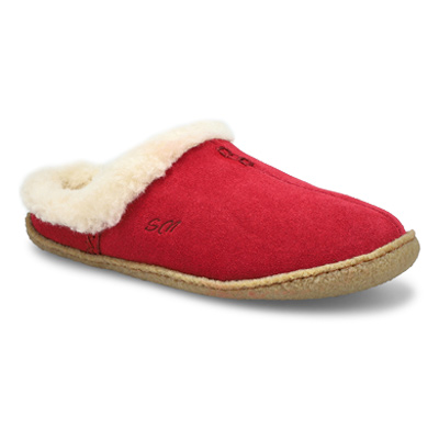 Lds Jupiter Open Back Slipper - Burgundy