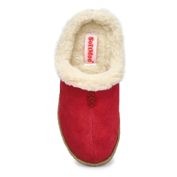 Women's Jupiter Open Back Slipper - Burgundy