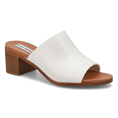 Lds Kacey Dress Slide Sandal - White