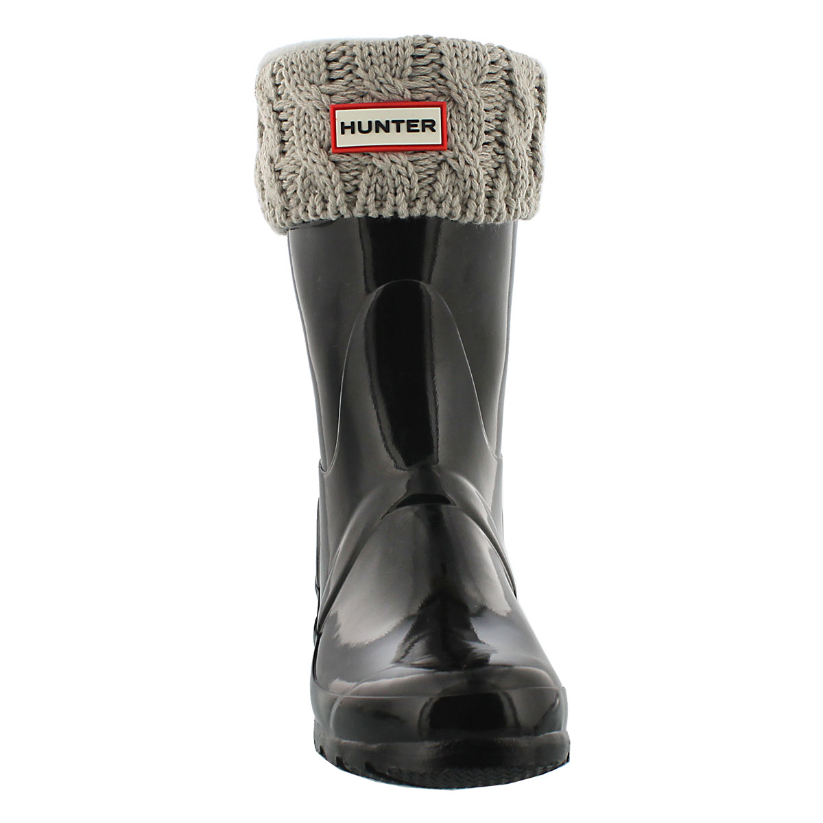 Kids' 6 Stitch Cable Boot Sock - Grey