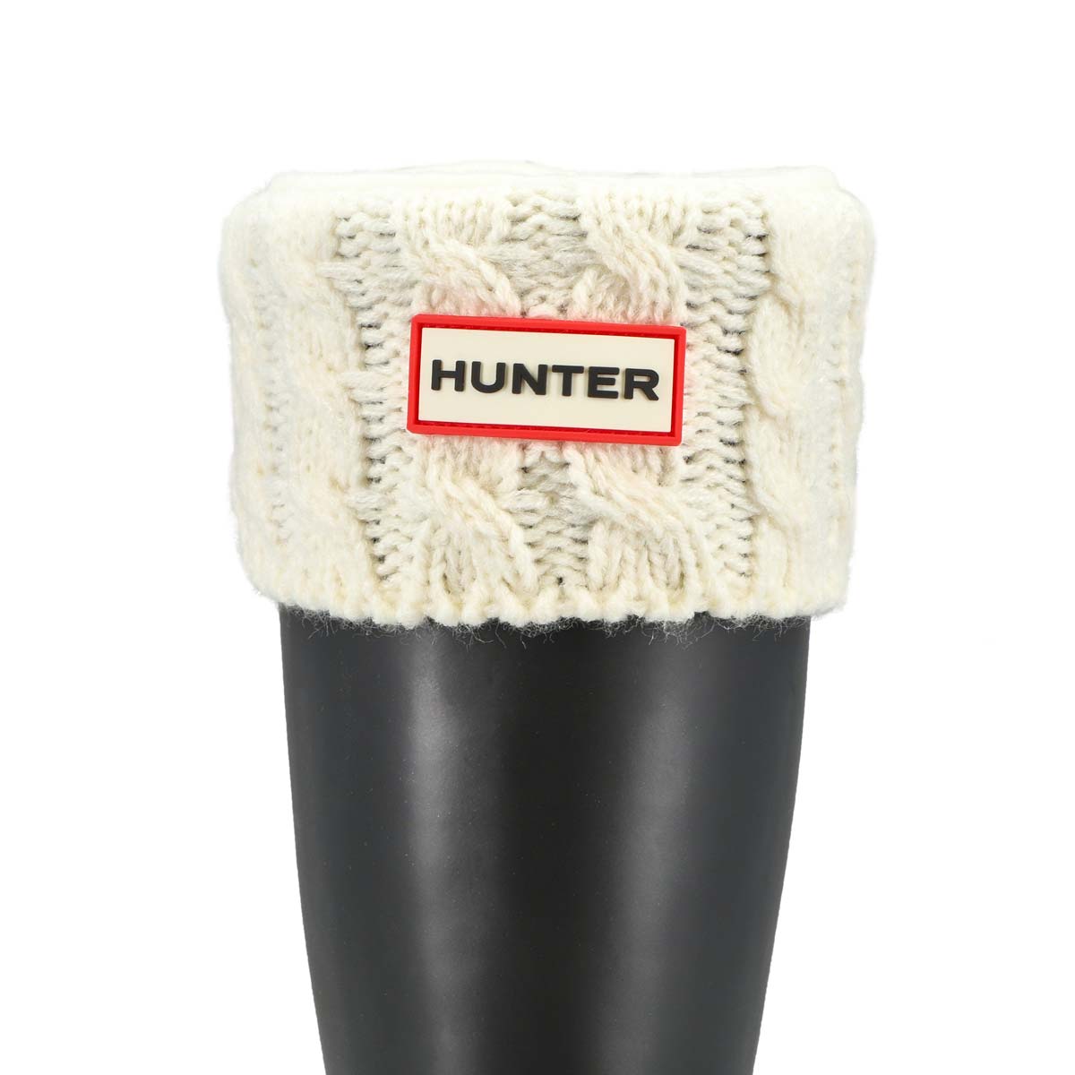 Kids' 6 Stitch Cable Boot Sock - White