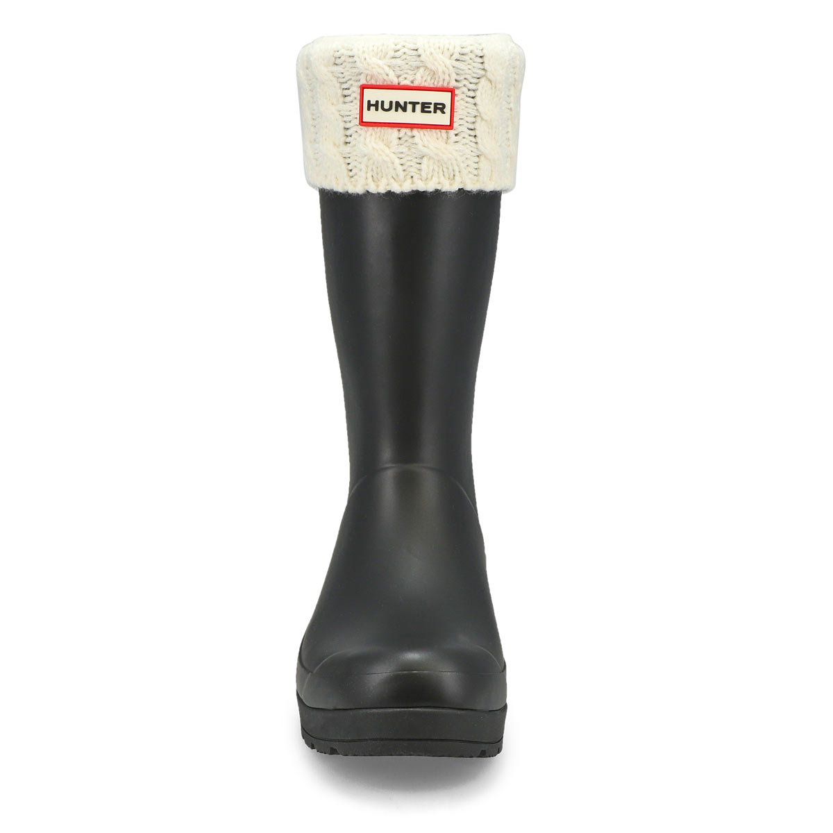 Kids' 6 Stitch Cable Boot Sock - White