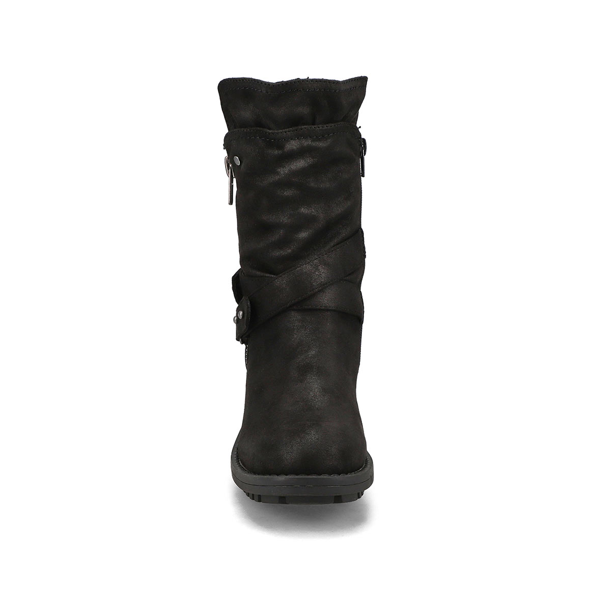 Women's Kassia Mid Calf Combat Boot - Black