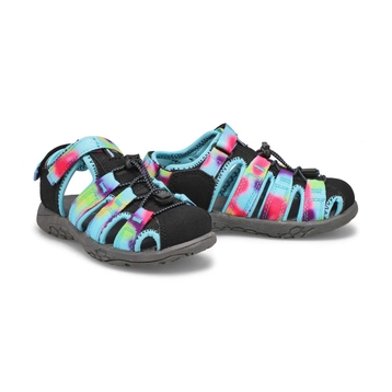 Girls' Kayla Fisherman Sandal -Black Tie Dye