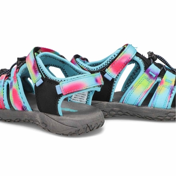 Girls' Kayla Fisherman Sandal -Black Tie Dye