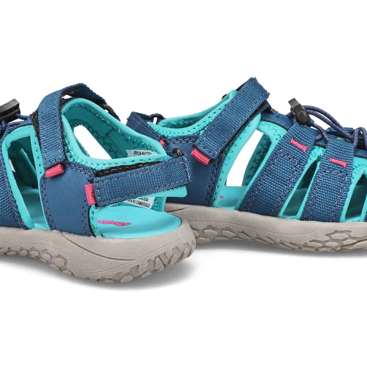 Girls' Kayla Fisherman Sandal - Navy Turquoise