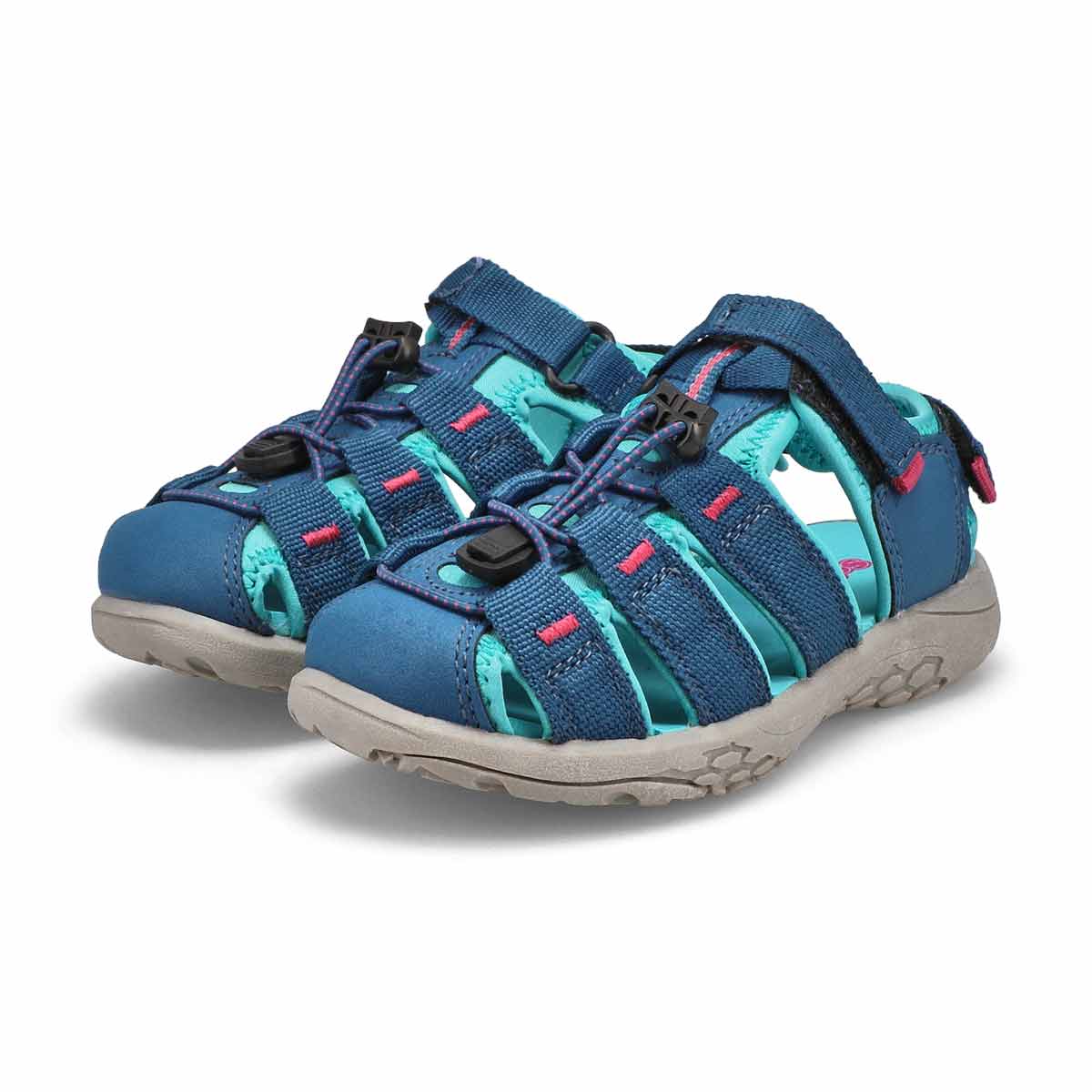 Girls' Kayla Fisherman Sandal - Navy Turquoise