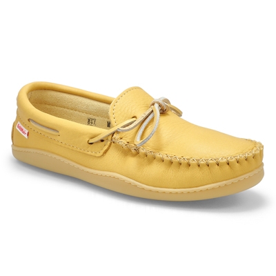 Mns Moose Hide Moccasin With Sole-Nat